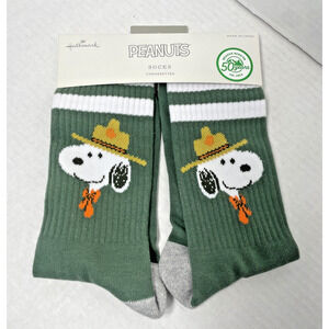 Hallmark Peanuts Snoopy Beagle Scout 50th Anniversary Socks Camper